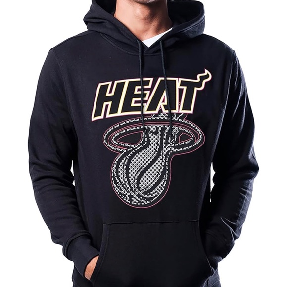 NWT MIAMI HEAT Sweatshirt Hoodie Men’s M - Picture 1 of 5
